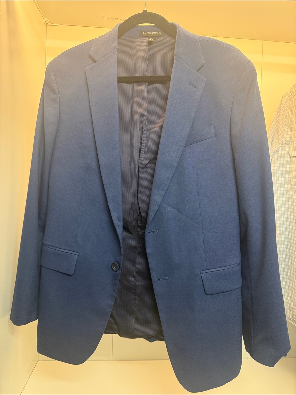 Banana Republic Men’s Bright Navy Blue Suit